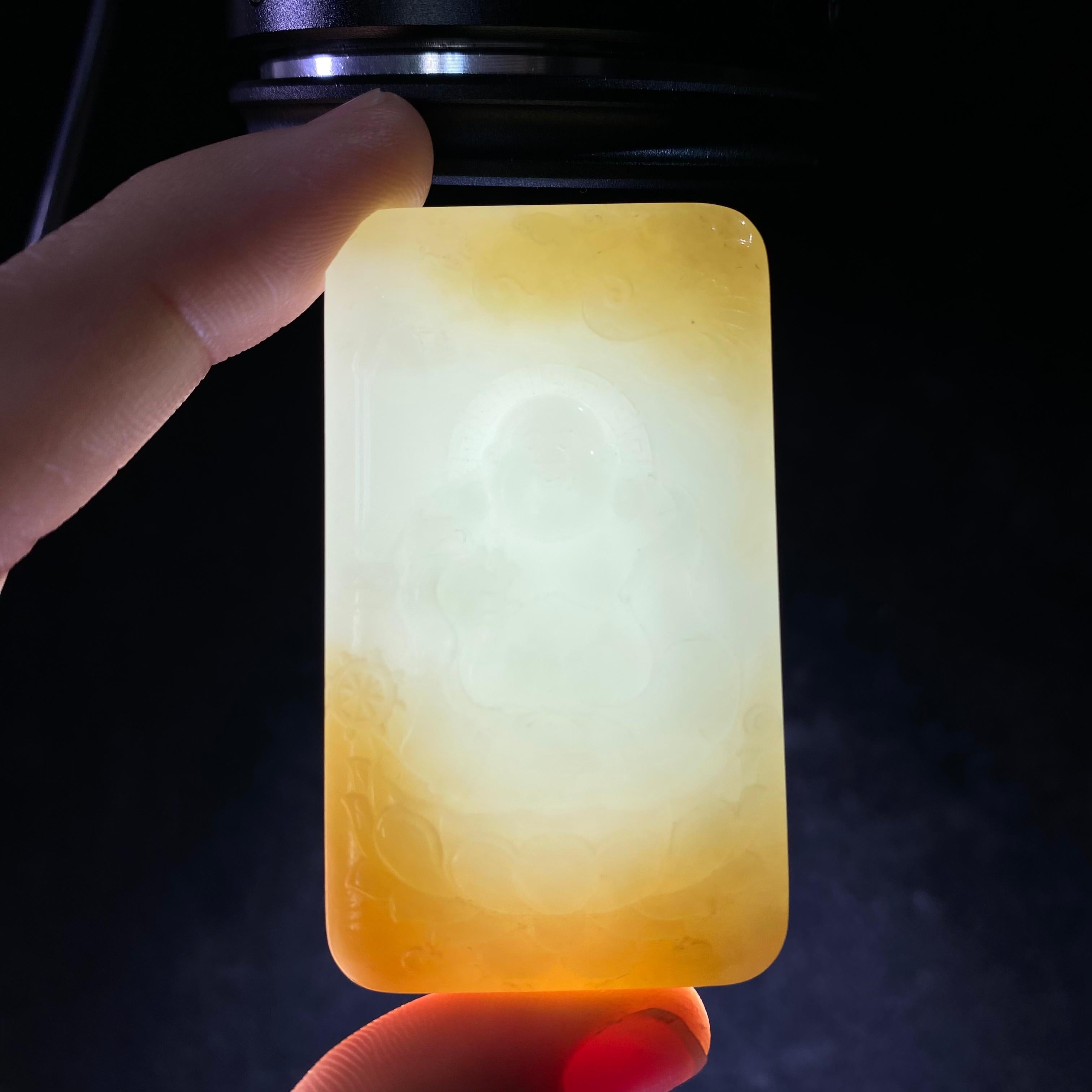 和田玉糖白佛公（40.1g）