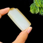 和田玉糖白无事牌（36.5g）