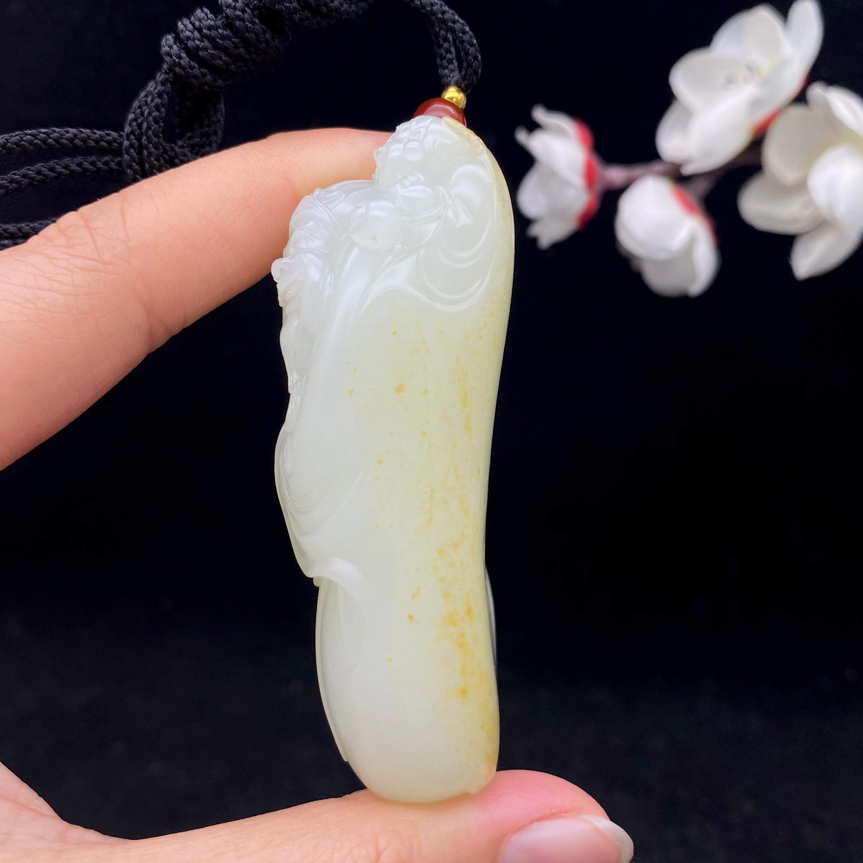 和田玉籽料【财神爷】（89.5g）