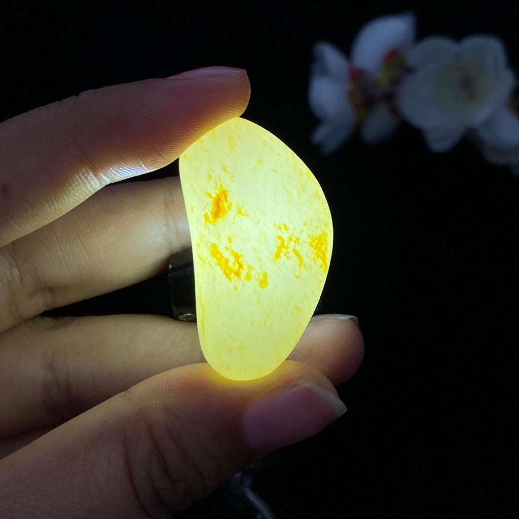 和田玉洒金皮籽料挂件（20.4g）