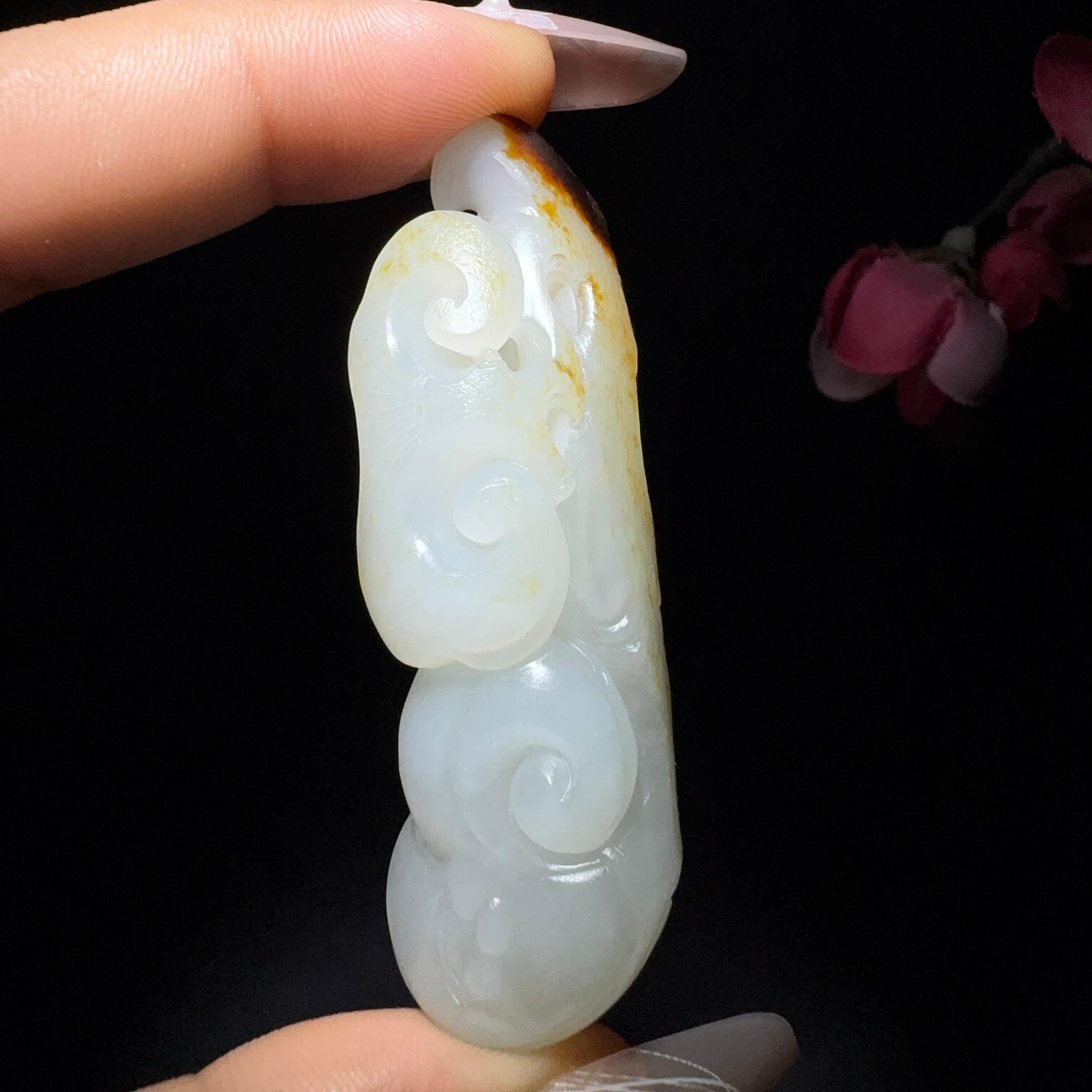 和田玉籽料如意挂件（23.2g）