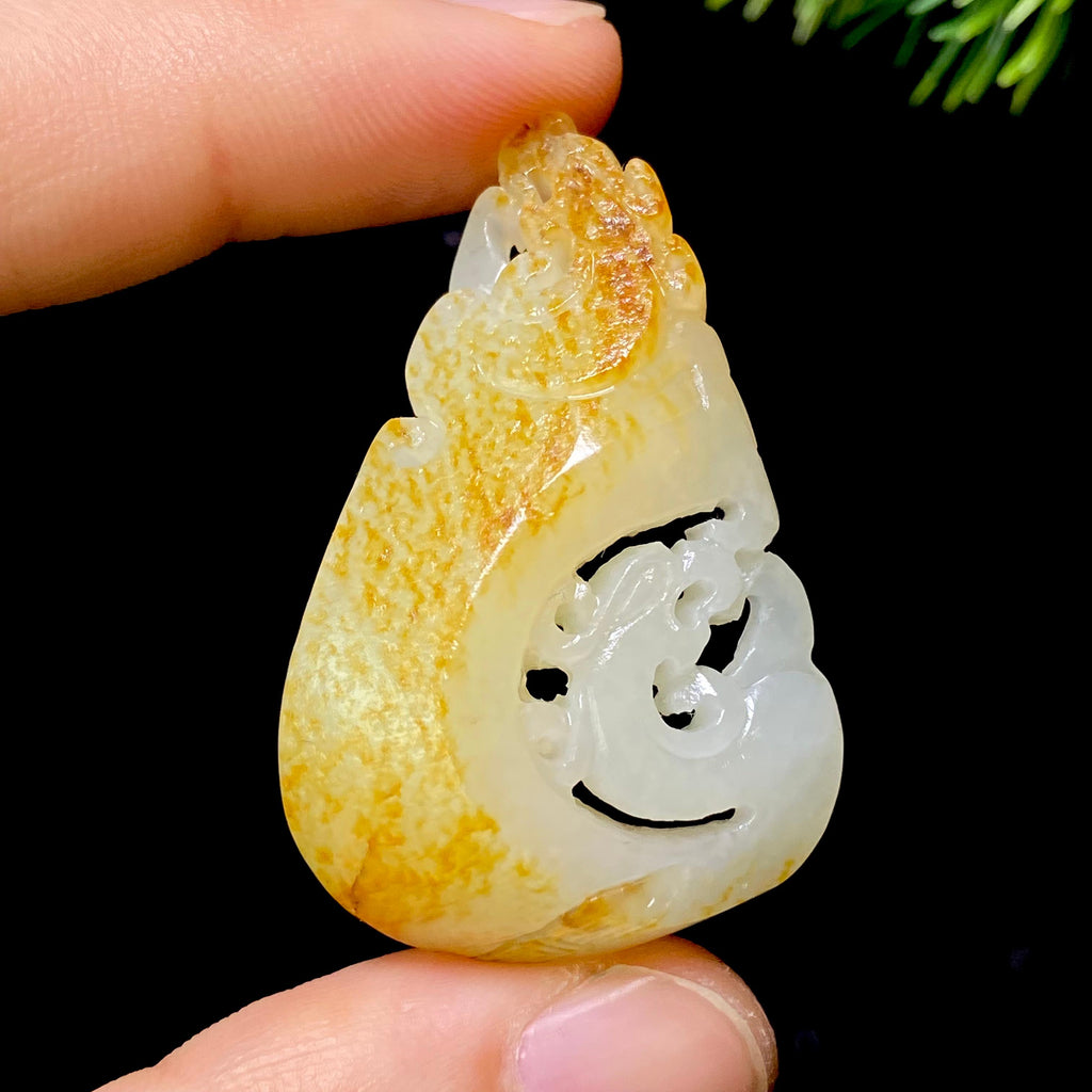 和田玉籽料仿古龙（17.2g）