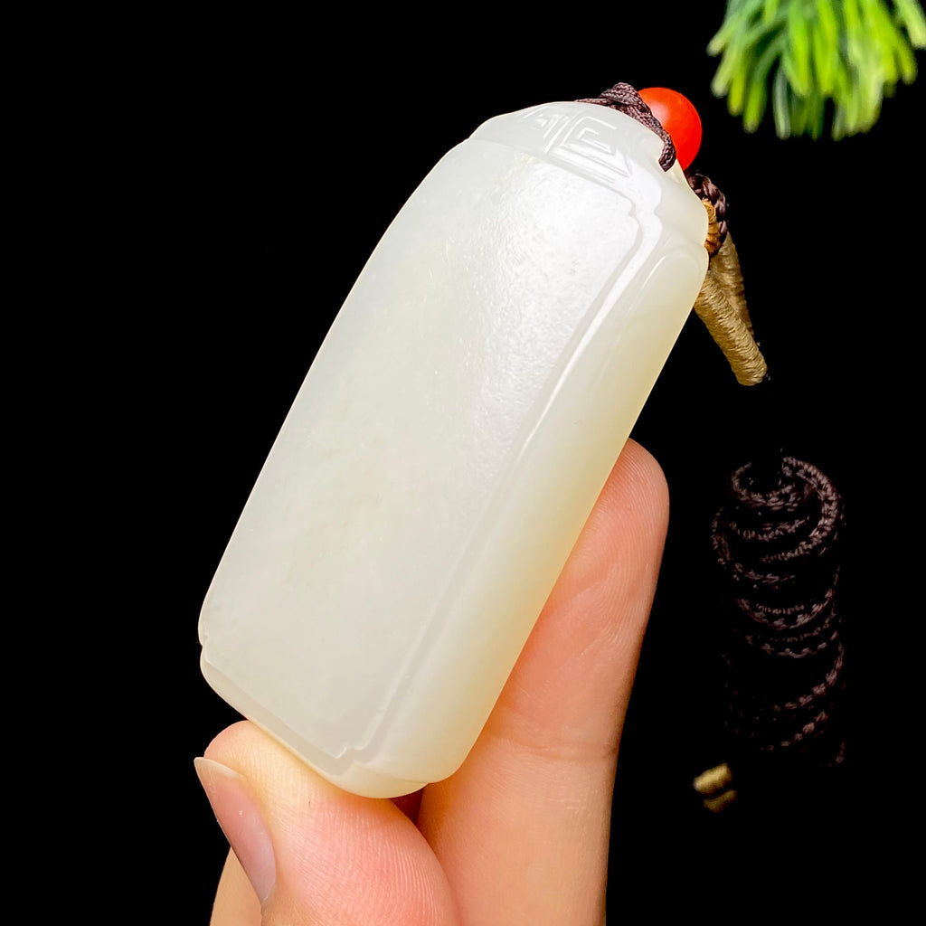 和田玉籽料无事牌（47.6g）