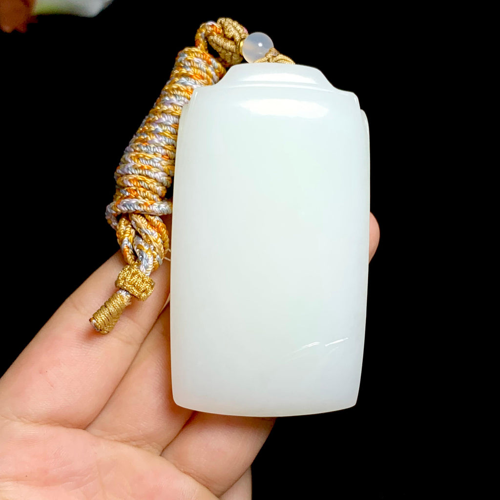 和田山料白玉无事牌（99.3g）