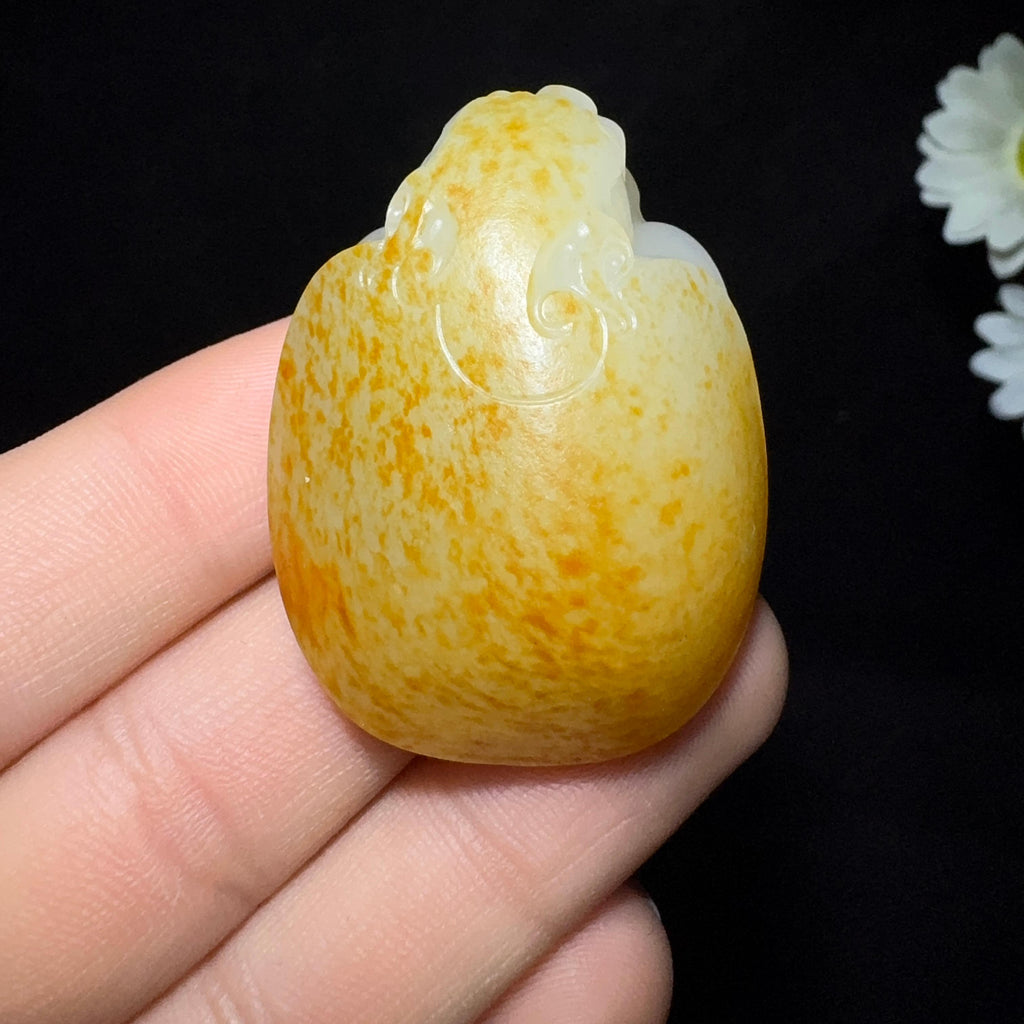 和田玉籽料挂件龙龟（33.0g）