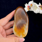 和田玉聚红皮籽料手把件（173.7g）