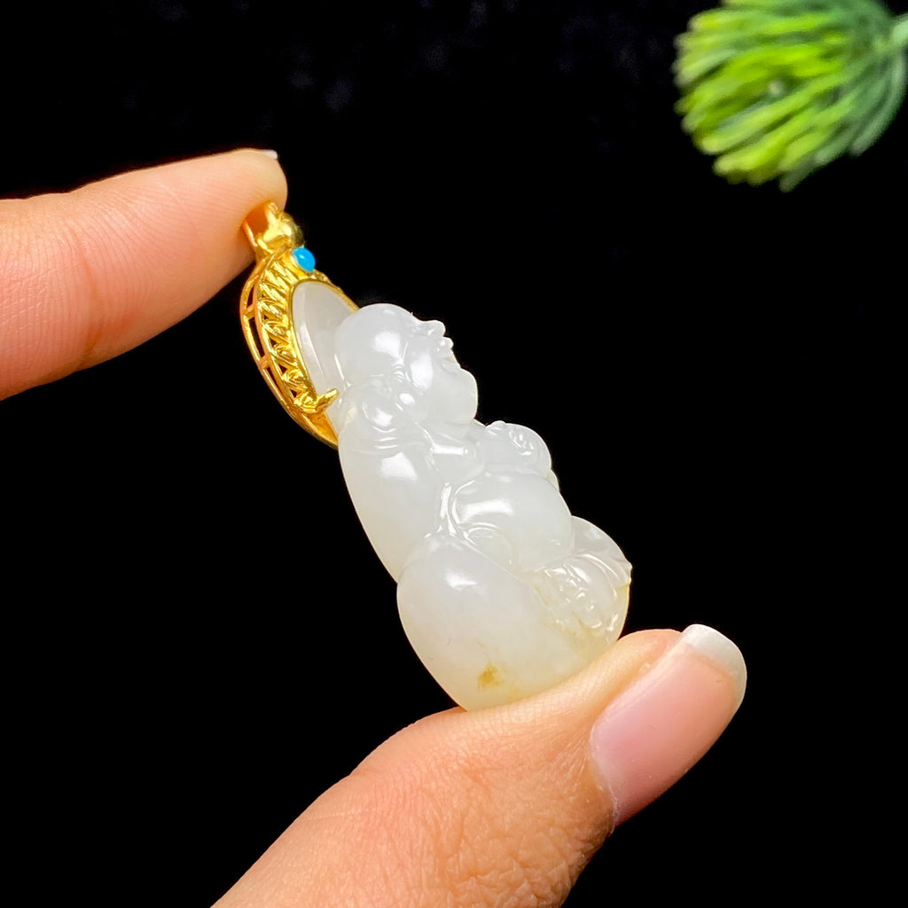 和田玉籽料佛公（15.0g）