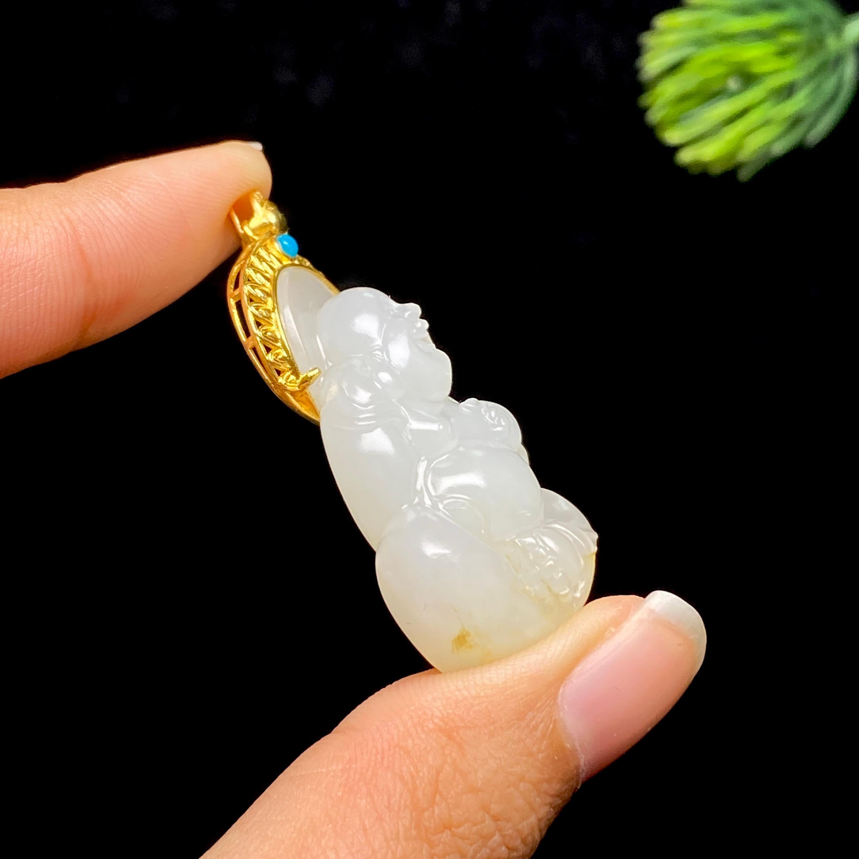 和田玉籽料佛公（15.0g）