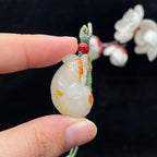 和田玉籽料【福猪】挂件（13.4g）