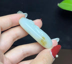 新疆和田玉且末料羊脂玉大势至菩萨（28.8g）