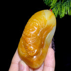 和田玉籽料武财神（111.4g）