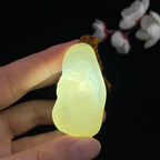 和田玉籽料佛公【福在眼前】（27.3g）