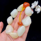 和田玉洒金皮籽料【精品手串】（103.8g）
