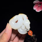 秒杀和田玉籽料挂件蛇（41.3g）