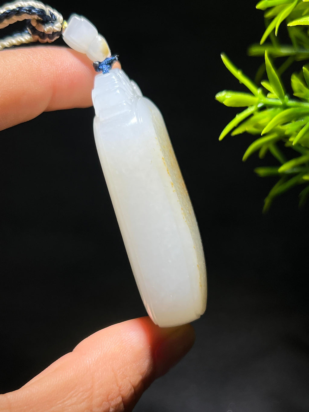 和田籽料洒金皮无事牌（76.8g）