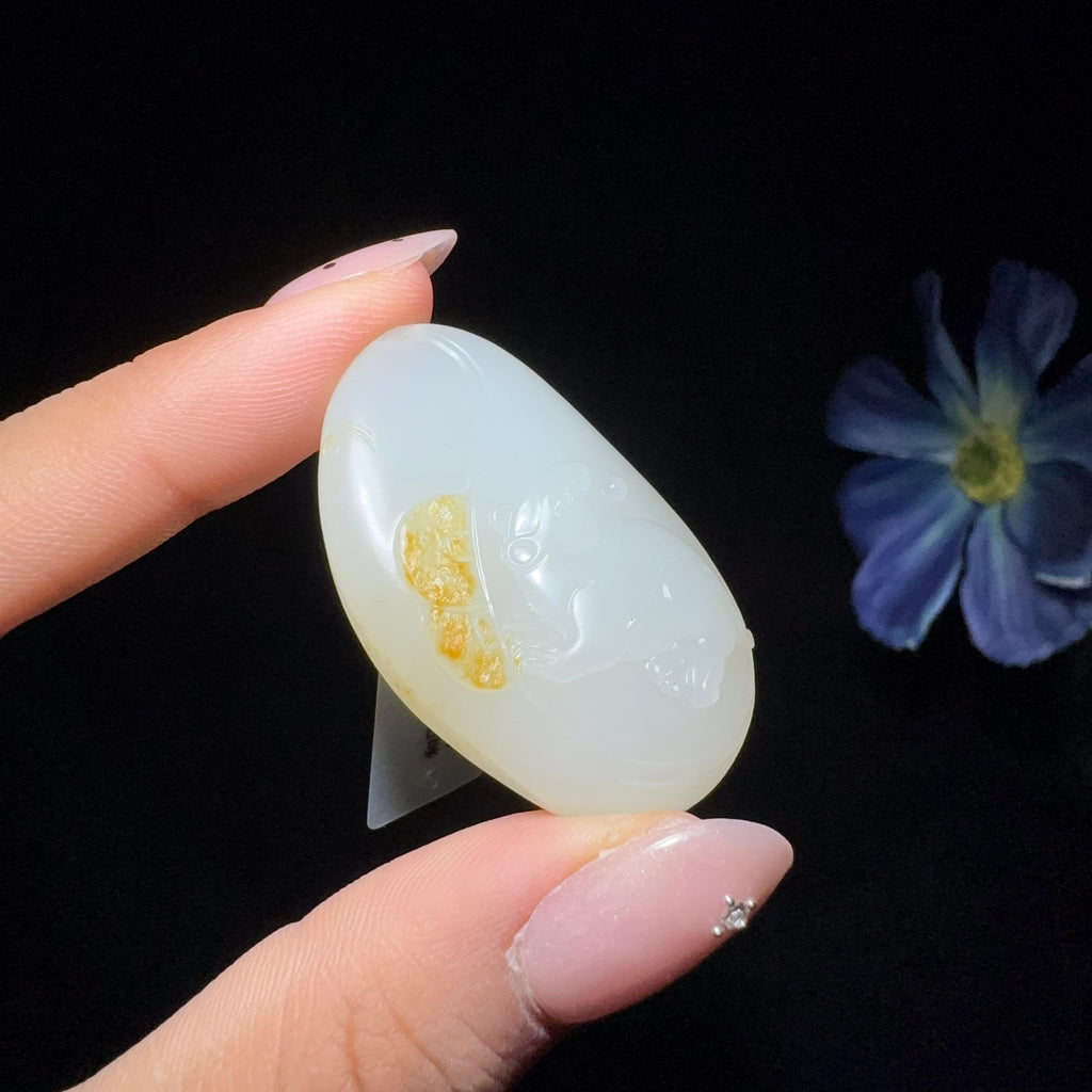 和田玉籽料挂件老鼠（23.5g）