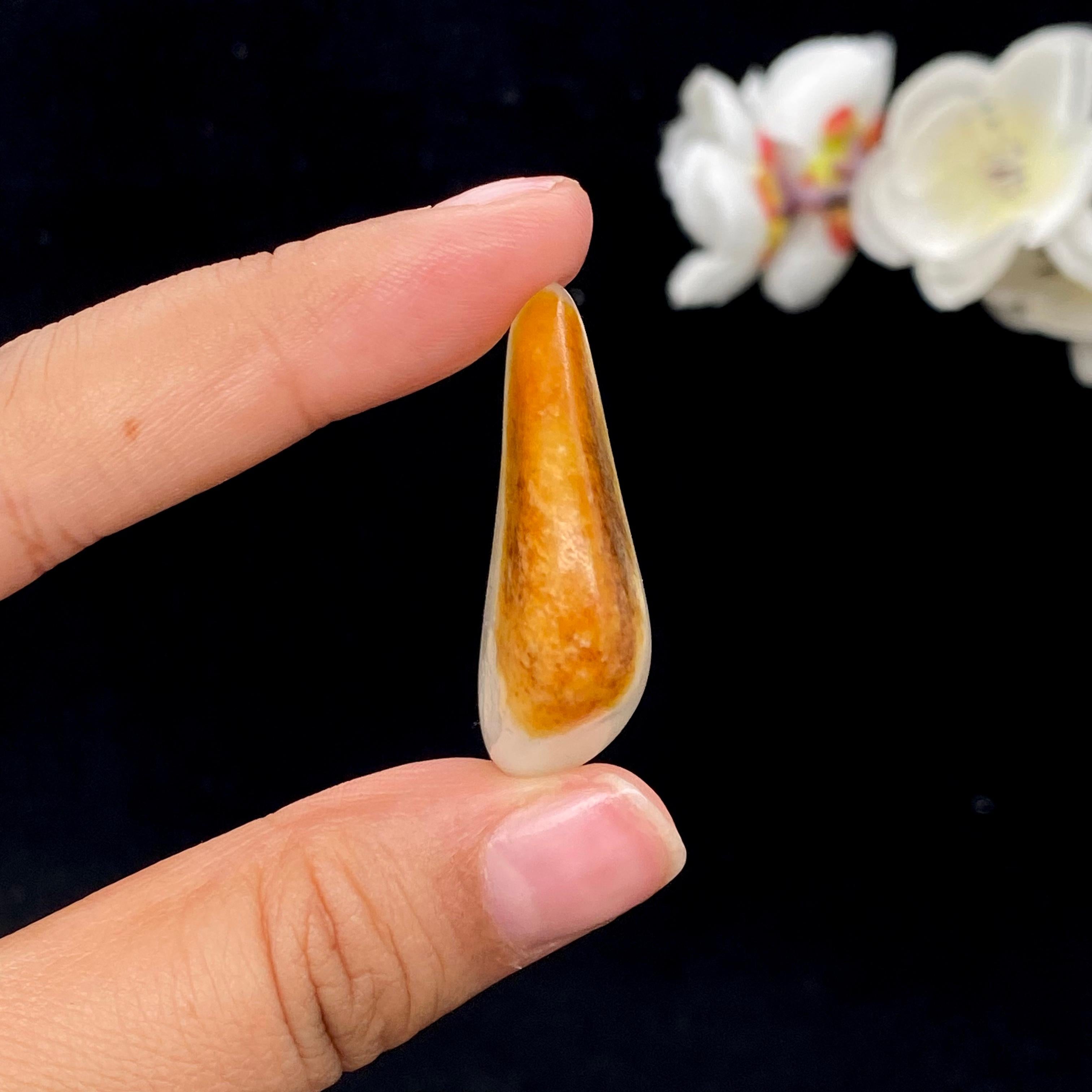 和田玉聚黄皮籽料（14.8g）