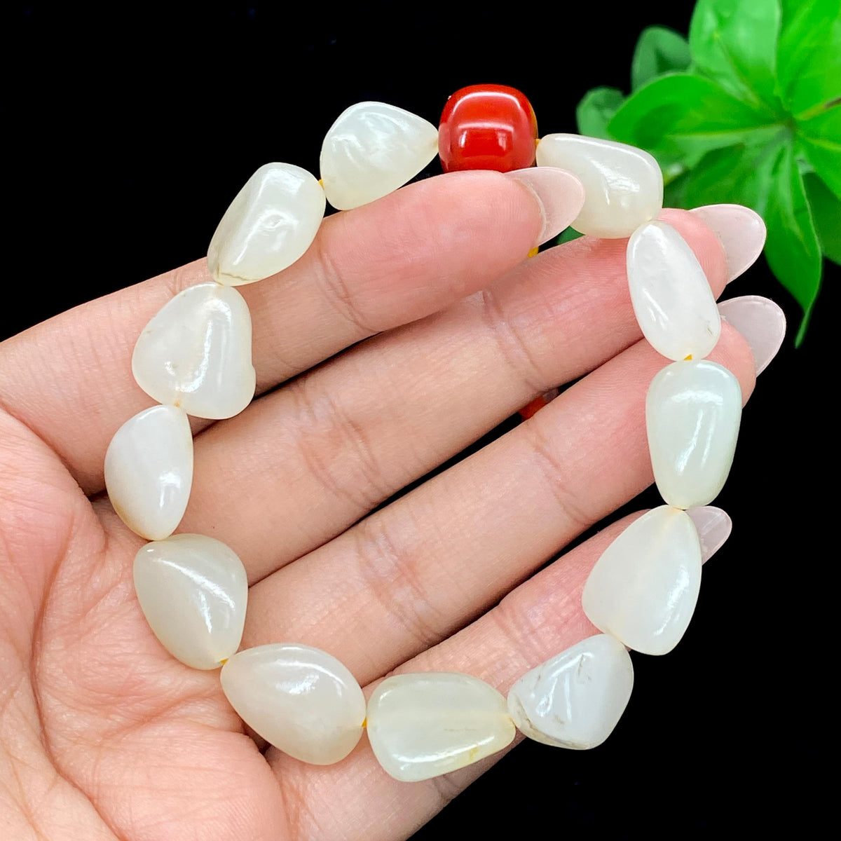 和田玉白玉籽料【精品手串】（34g）