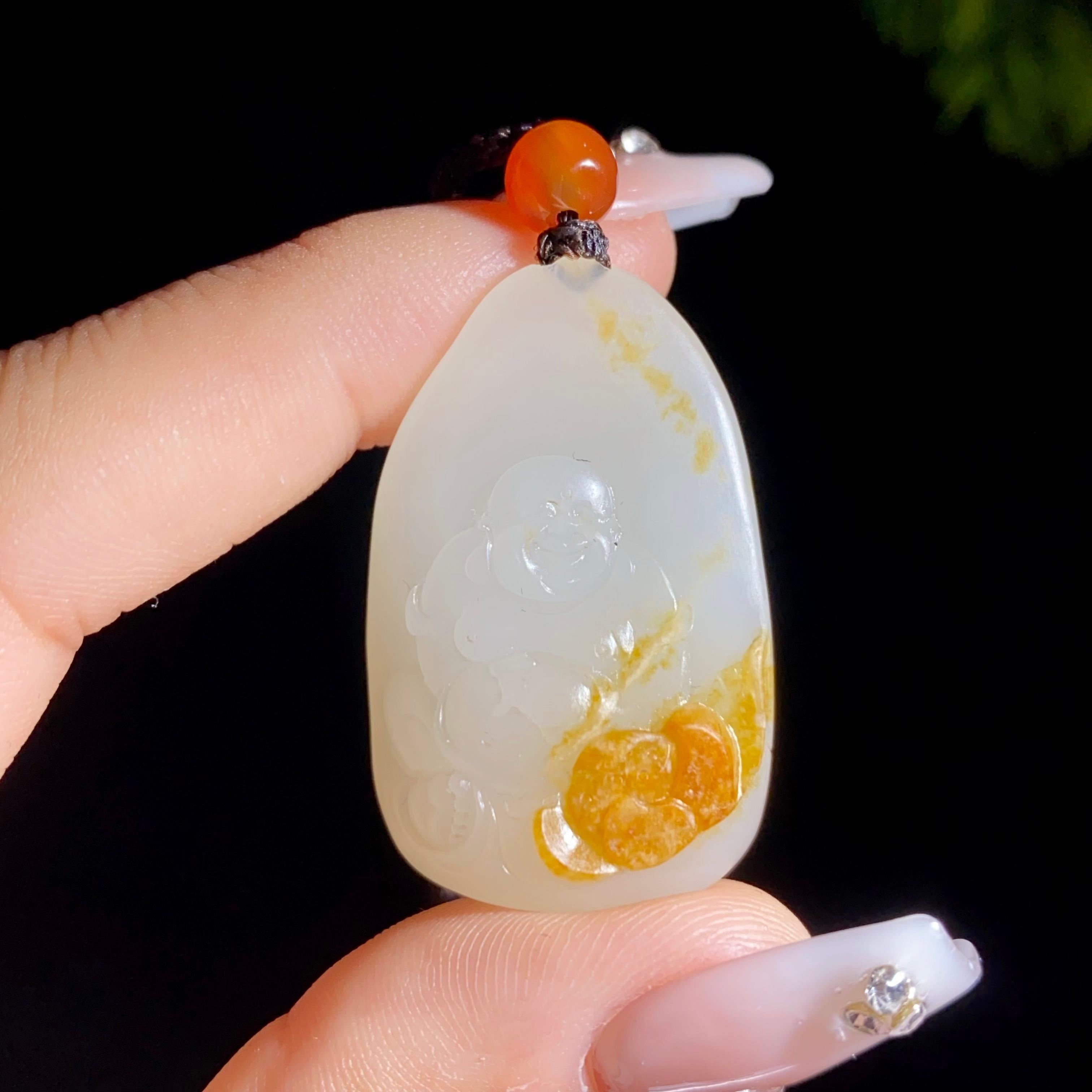 和田玉籽料佛公（16.2g）