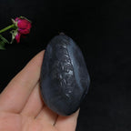 精品和田籽料青花山水手把件（113.4g）