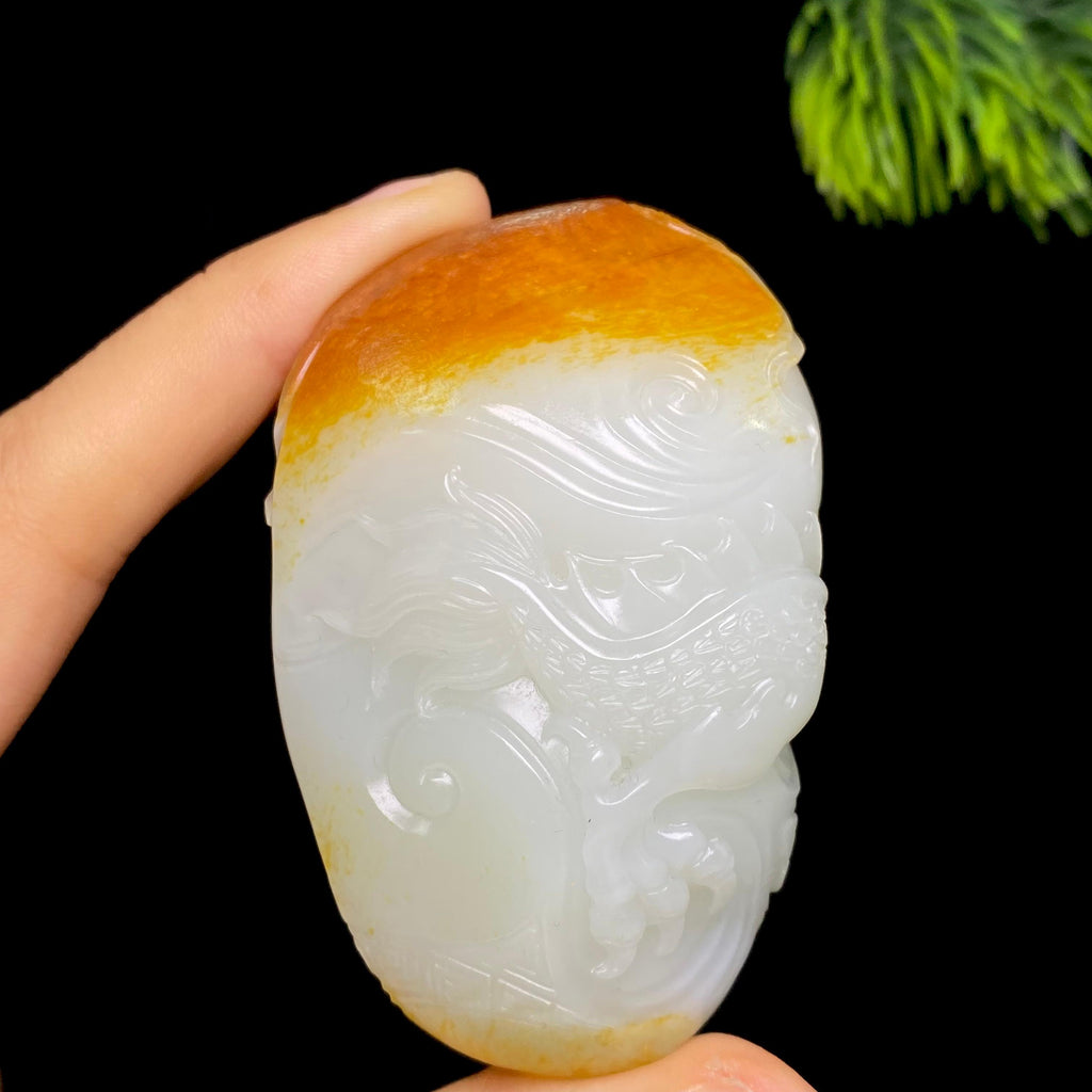 和田玉籽料龙行天下（100.6g）