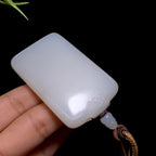 和田黑山料白玉无事牌（52.8g）