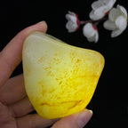和田玉洒金皮籽料手把件（166.7g）