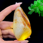 和田玉聚红皮籽料手把件（154.7g）