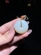 和田玉糖白玉平安扣（20.52g）