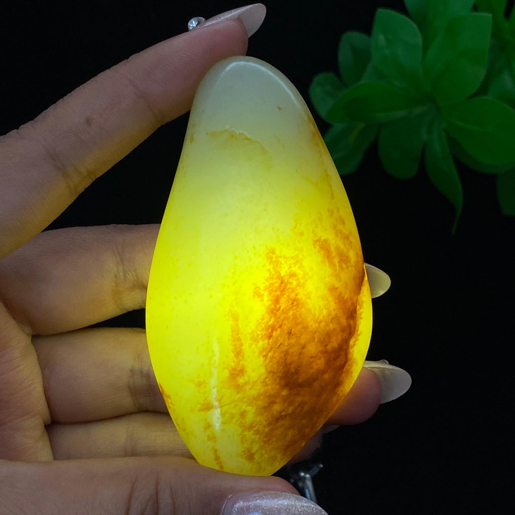 和田玉聚黄皮籽料（95g）