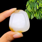 和田玉糖白无事牌（26.2g）