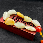和田玉洒金皮【精品手串】（67.2g）