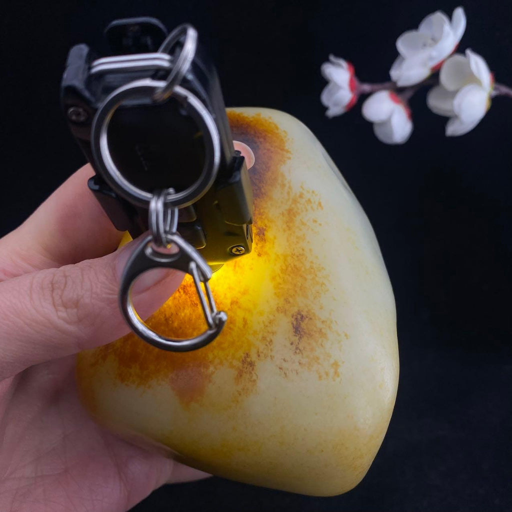 和田玉聚红皮籽料（940g）