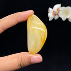 和田玉洒金皮籽料手把件（61.1g）