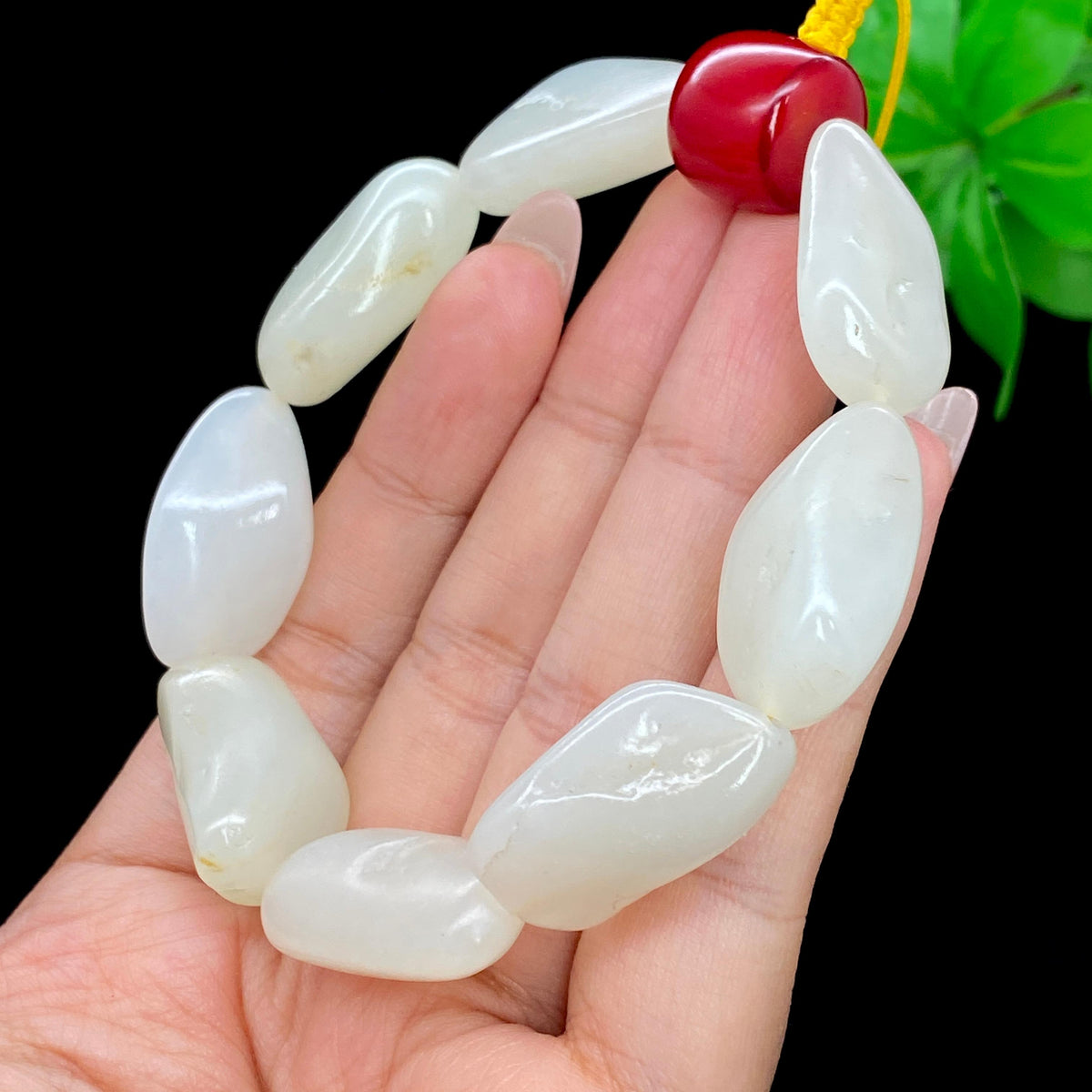 和田玉白玉籽料【精品手串】（49.3g）