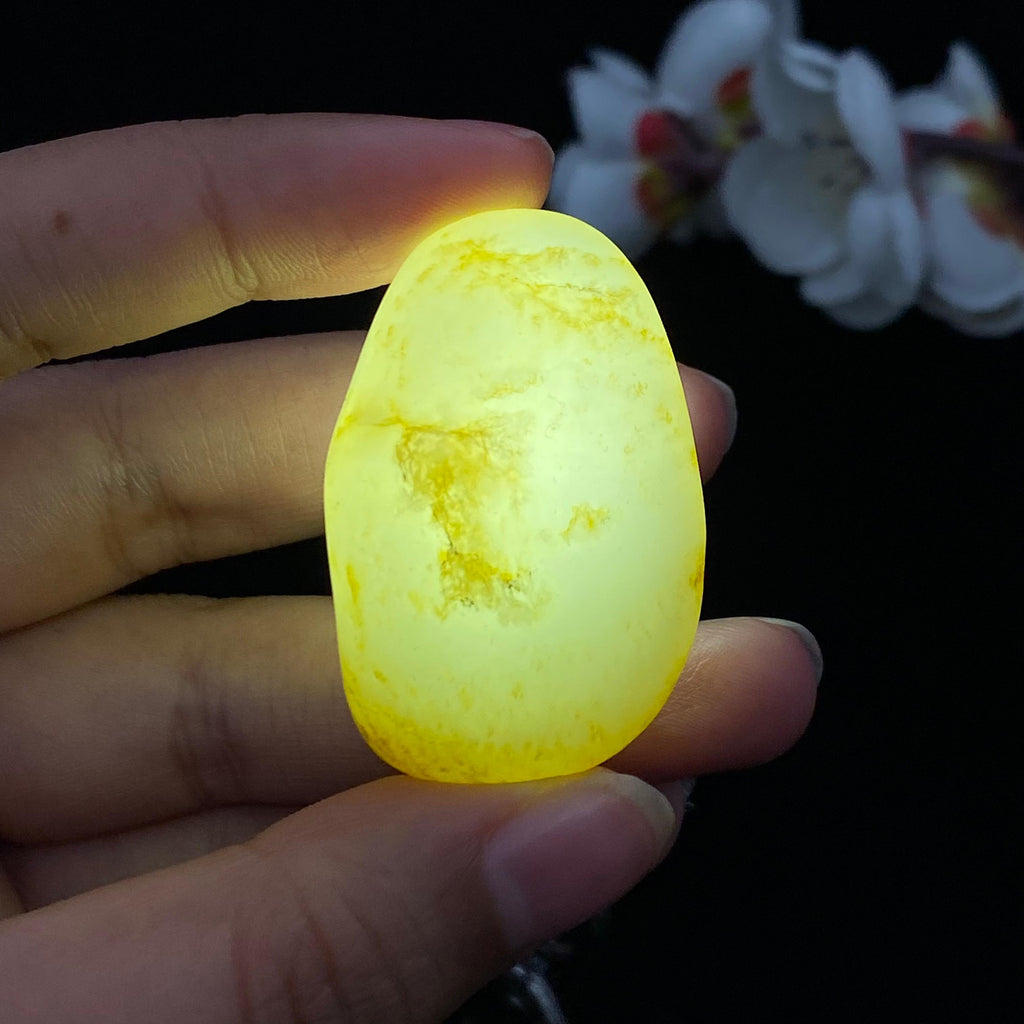 和田玉洒金皮籽料挂件（30.8g）