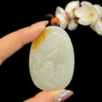 和田玉籽料【花开富贵】（53.5g）