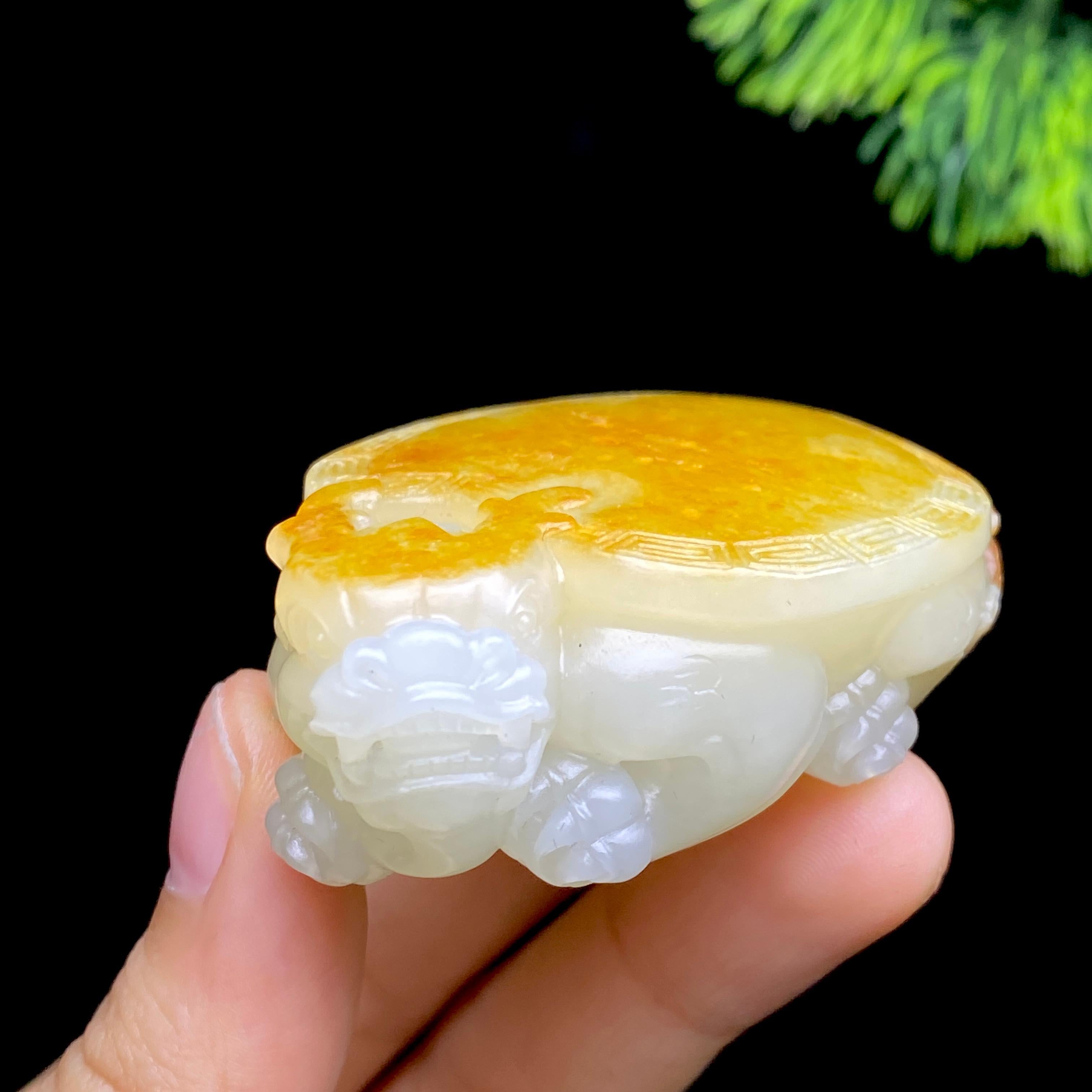 和田玉籽料龙龟（73.9g）