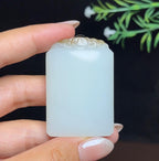 和田玉糖白平安无事牌（40.8g）