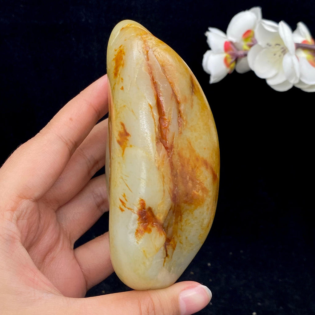 和田玉洒红皮籽料（497.6g）