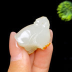 和田玉籽料莲蓬挂件（16.2g）