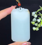 和田玉糖白平安无事牌（76.2g）