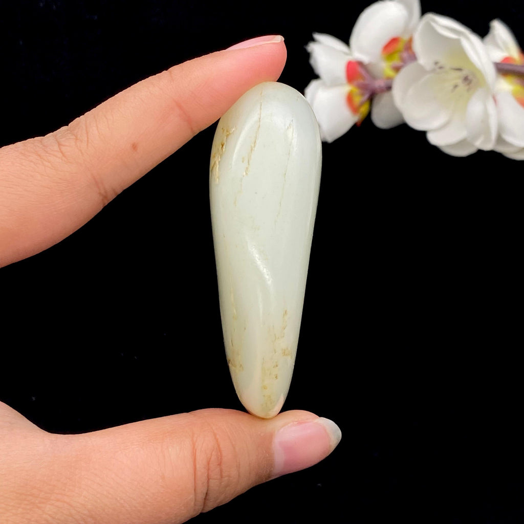 和田玉洒金皮籽料手把件（99.3g）