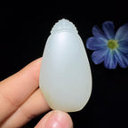 秒杀和田玉籽料平安无事牌（26.5g）