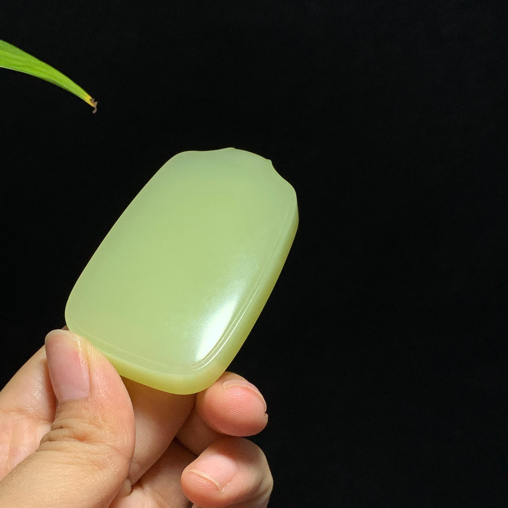 和田山料黄口无事牌挂件（71.6g）