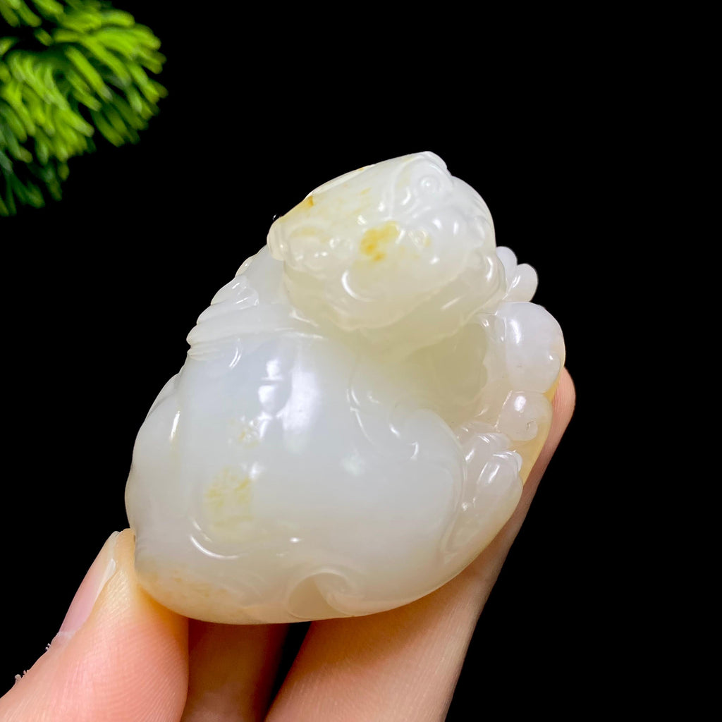 和田玉籽料貔貅（85.9g）