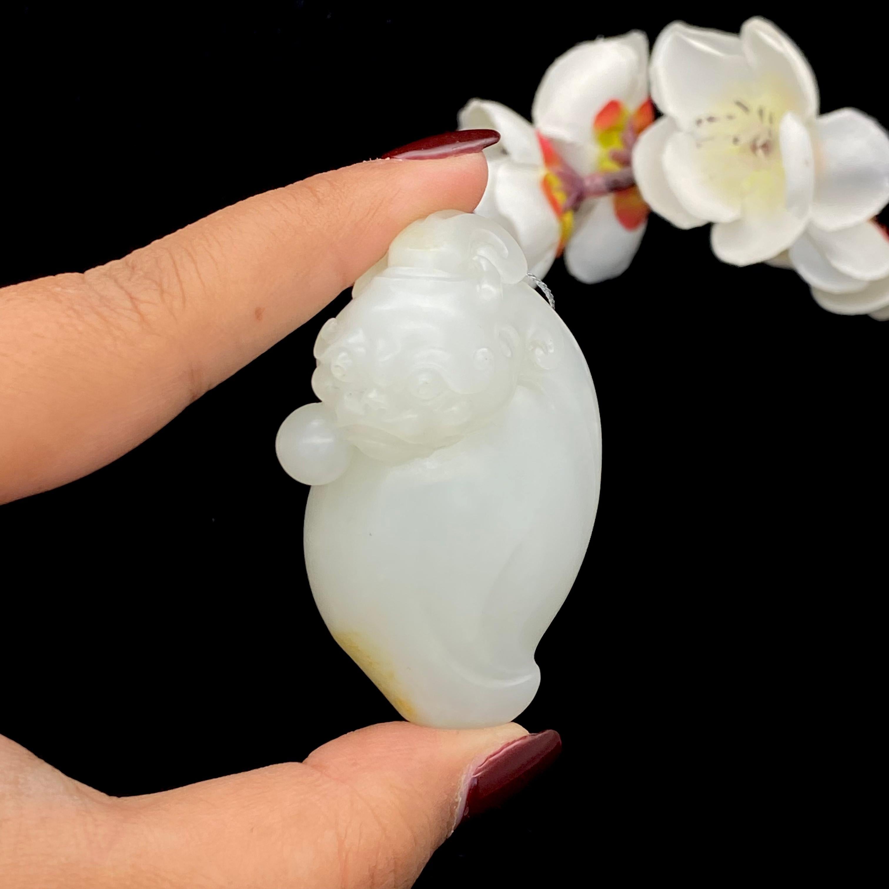 和田玉籽料【貔貅】（117.8g） – 厚德载玉