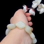 和田玉洒金皮籽料【精品手串】（46.9g）