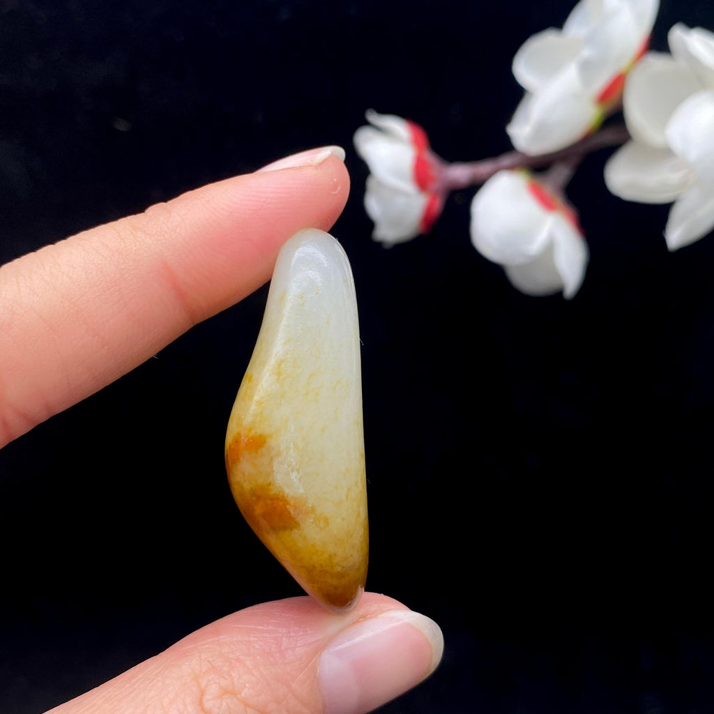 和田玉聚黄皮籽料原石（17.1g）