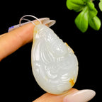 和田玉籽料文殊菩萨HZ2606073063（38.2g）